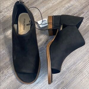 NWT MAURICES Ciara Open Toe Booties 9W